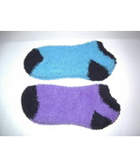 Fuzzy Warm Womens Slipper Socks Ladies Girls 2 pair - £7.50 GBP