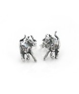 Sterling Silver Bull Stud Post Earrings - $12.21 CAD