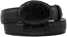 Cowboy Belt Black Leather Sea Turtle Animal Print Rodeo Dress Buckle Cinto - £23.56 GBP