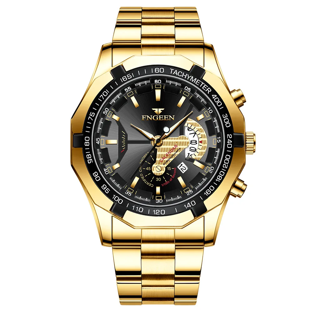 FNGEEN New Concept  Fashion Casual   Wristwatch Waterproof  Men&#39;s Clock  Masculi - £79.58 GBP