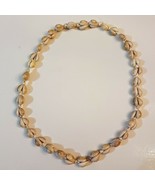 Natural Hawaiian Shell Lei NECKLACE 36&quot; double strand Ring Top Cowrie Miter - €17,06 EUR