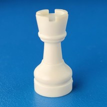No Stress Chess White Rook Staunton Replacement Game Piece 2010 Hollow Plastic - £2.01 GBP