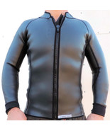 Men&#39;s 2mm Smooth Skin Wetsuit Jacket,Front Zipper &amp; Long Sleeves, Sizes:... - £48.50 GBP