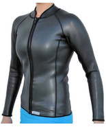 Women&#39;s 2mm SmoothSkin Wetsuit Jacket, Full Front Zip &amp; Long Sleeve-Size... - £46.93 GBP