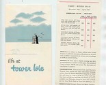 Tower Isle Hotel Brochure &amp; Tariff Sheet Winter 1951/ 52 Jamaica BWI  - £13.99 GBP