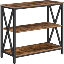 Rustic Brown Cthr8001Z Sofa Table, Industrial Console Table,, Easy To As... - $1,695.11 MXN