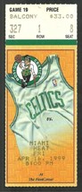 Miami Heat Boston Celtics 1999 Ticket Tim Hardaway Antoine Walker Potapenko - £3.98 GBP