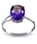 2.2 CTW Platinum Plated 925 Sterling Silver Opulence Purple Amethyst Ring - $1,463.94 MXN