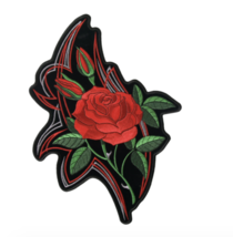 5&quot; Roses Biker Motorcycle Embroidered Patch - £23.11 GBP