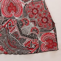 Blue Diamond Women's Paisley Red & Gray Blouse Top Size 20 image 7