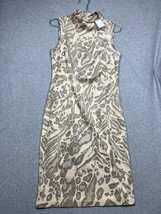 J. Mclaughlin Sheath Dress Faux Suede Sleeveless Wmn Sz S Minimalist Modern - £30.44 GBP
