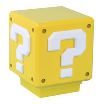 Super Mario Brothers Mini Question Block Desktop Light with Theme Sound - £31.42 GBP