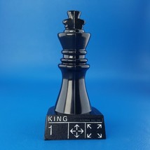 Chess Teacher Replacement Black King Game Piece Part Cardinal 1992 - £3.50 GBP