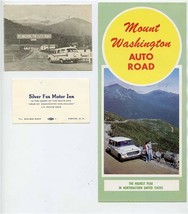 Mount Washington Auto Road Brochure Ticket &amp; Card New Hampshire 1968  - £17.38 GBP