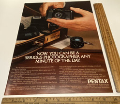 Vtg Print Ad Pentax Auto 110 Pocket Camera Photographer 1970s Ephemera 1... - $14.69