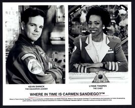 8 x 10 press photo WHERE IN TIME is CARMEN SANDIEGO? Lynne Thigpen Kevin... - $13.81