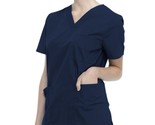 Scrubstar Unisex Solid V-Neck Scrub Top Indigo Blue 3XL Medical Nursing NEW - $11.99