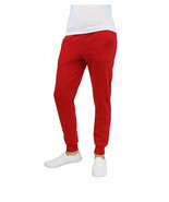 Galaxy By Harvic Men&#39;s Fleece Slim Fit Jogger Pants in Red-Size Small - $25.90 CAD