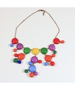 Colorful Cast Resin Fashion Statement Necklace 16 to 24 inches SKU A-012 - $12.86