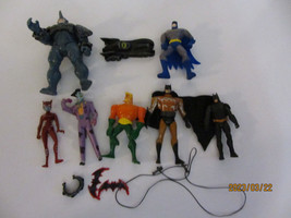 7 Vintage Dc Comics Batman Aquaman Joker Action Figure 1 Diecast Batmobile - £7.83 GBP