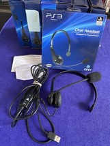 Official Playstation Chat Headset PS3 Gaming Headphones Hi-Speed USB - PS4 PS5 - £5.83 GBP