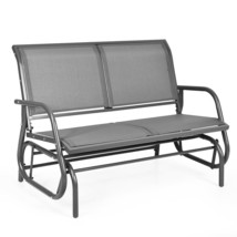 48&quot; Outdoor Patio Swing Glider Bench Chair Loveseat Rocker Lounge Backya... - £163.85 GBP