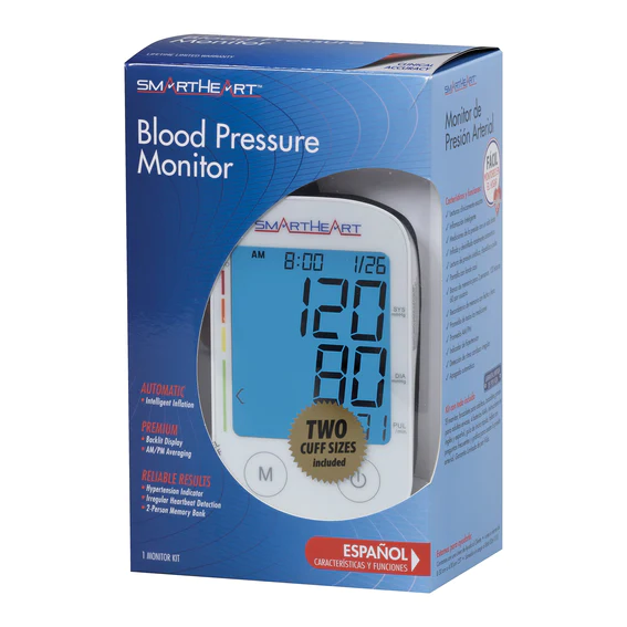SmartHeart Blood Pressure Monitor with Automatic Inflation Cuffs - $30.00