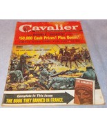 Cavalier Men&#39;s Action Adventure Magazine February 1961 Faucett Publication - £15.69 GBP