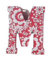 Wooden Block Letter Painted Floral My Peeps &amp; BFF  - New - M - £4.71 GBP