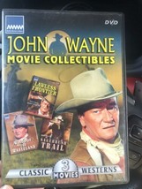 John Wayne Movie Collectibles 3 Classic Western Movies Slim Case - £5.14 GBP