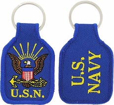 UNITED STATES NAVY LOGO KEY CHAIN - Multi-Colored - Veteran Owned Business - £6.32 GBP