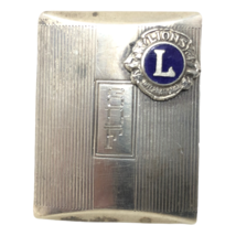 VTG Lions International Perfect Attendance 5 Years Sterling Belt Buckle SDF - $123.74