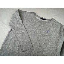 Ralph Lauren Polo Sweatshirt Mens Large Gray Pockets Preppy Rare Athleti... - £83.51 GBP