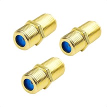 Cable Matters 10-Pack Gold Plated F-Type Coaxial RG6 Coupler - $16.99