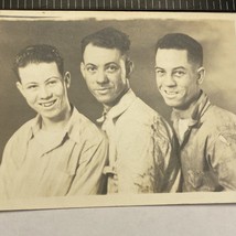 RPPC 3 Brothers Posing Smiling - £7.07 GBP
