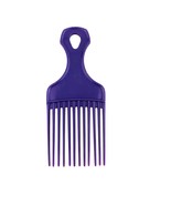 Vintage 1980s Large Purple Color Hair Pick Lift Comb 6.75” USA Patent 43... - $18.88 CAD