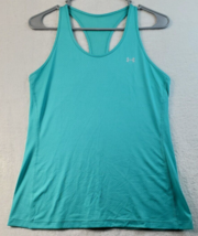 Under armor Activewear Tank Top Women Size Small Teal Sleeveless Round N... - $7.49