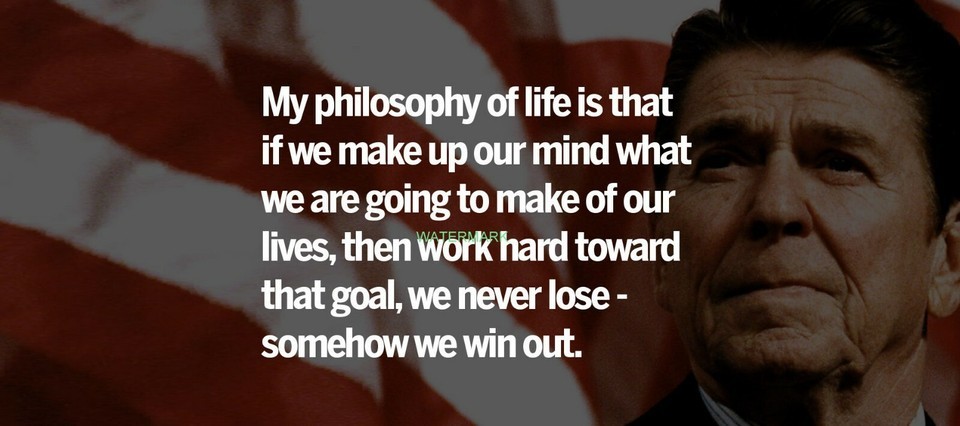 PRESIDENT RONALD REAGAN LIFE PHILOSOPHY FAMOUS QUOTES PUBLICITY PHOTO - $11.43