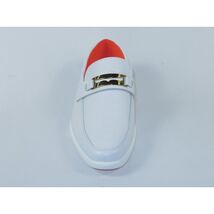 Men's TAYNO Shoes The Caprio C TAYNO Crocodile Print Bit Loafer White image 2