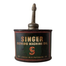 Vintage 1930’s Singer Sewing Machine Oil Handy Oiler Tin Lead Top - $41.05 CAD