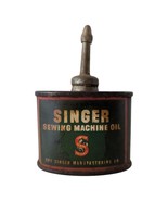 Vintage 1930’s Singer Sewing Machine Oil Handy Oiler Tin Lead Top - $41.05 CAD