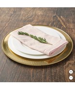 Mikasa Charger Plates Gold 4-Piece Stainless Steel Thanksgiving Christmas - $88.59 CAD