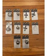 Mixed Lot of  10 Metal Pendants &amp; Lockets by Metal Gallery for Jewelry M... - £11.85 GBP
