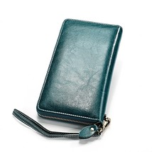 New Leather Womens Wallet Long  Femme Clutch Wallets Solid Ladies Purses Phone P - £35.32 GBP