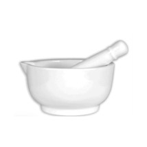 Wilkie New Bone Porcelain Mortar and Pestle - 9cm - $441.45 MXN