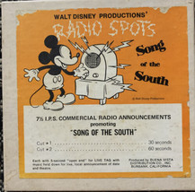 Walt Disney Song of the South Radio Spots Commercial Radio Announcements 1960s - $1,314.89 MXN