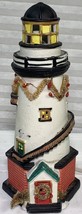 Fortune Porcelain Lighted Christmas Village Light House , steak house, H... - $19.68
