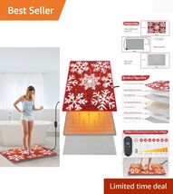 3-in-1 Heated Bathroom Set - Faux Cashmere Rug with Adjustable Warmth 32... - $49.45