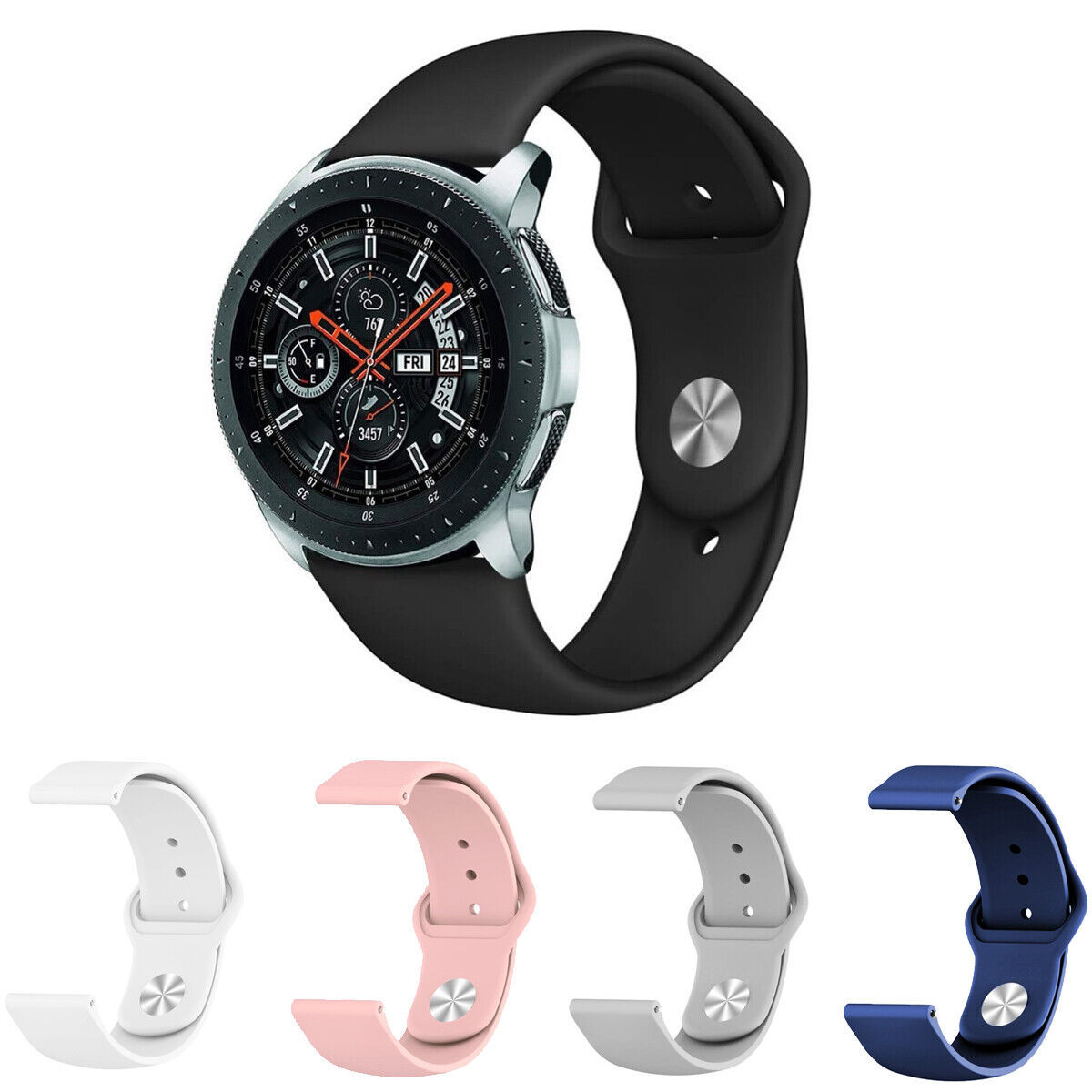 Primary image for Samsung Galaxy Watch 6 5 40 44mm Classic 42 46mm Silicone Sport Wrist Band Strap