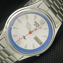 Vintage Seiko Actus Automatic 7009A Japan Mens White Watch 621c-a415314 - £34.37 GBP